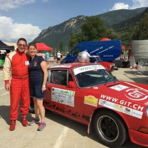 Pilote Frank Servais et copilote Konstantine Buxtorf Friedli